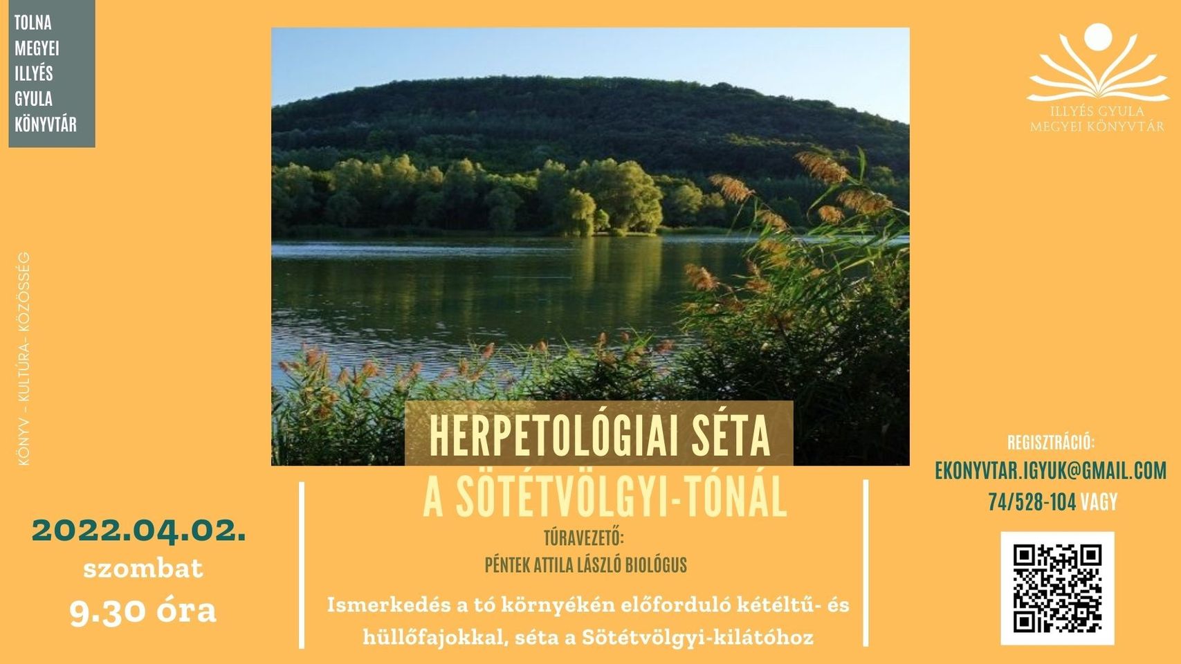 Tavaszi herpetológiai séta a Sötétvölgyi-tónál