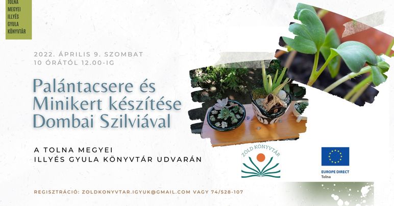 Palántacsere és minikert készítés Dombai Szilviával