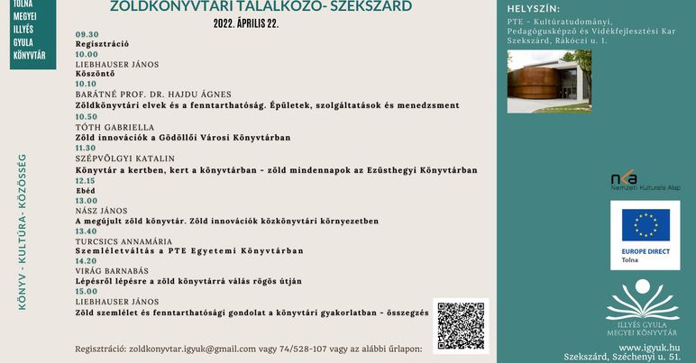 Zöldkönyvtári találkozó – Szekszárd