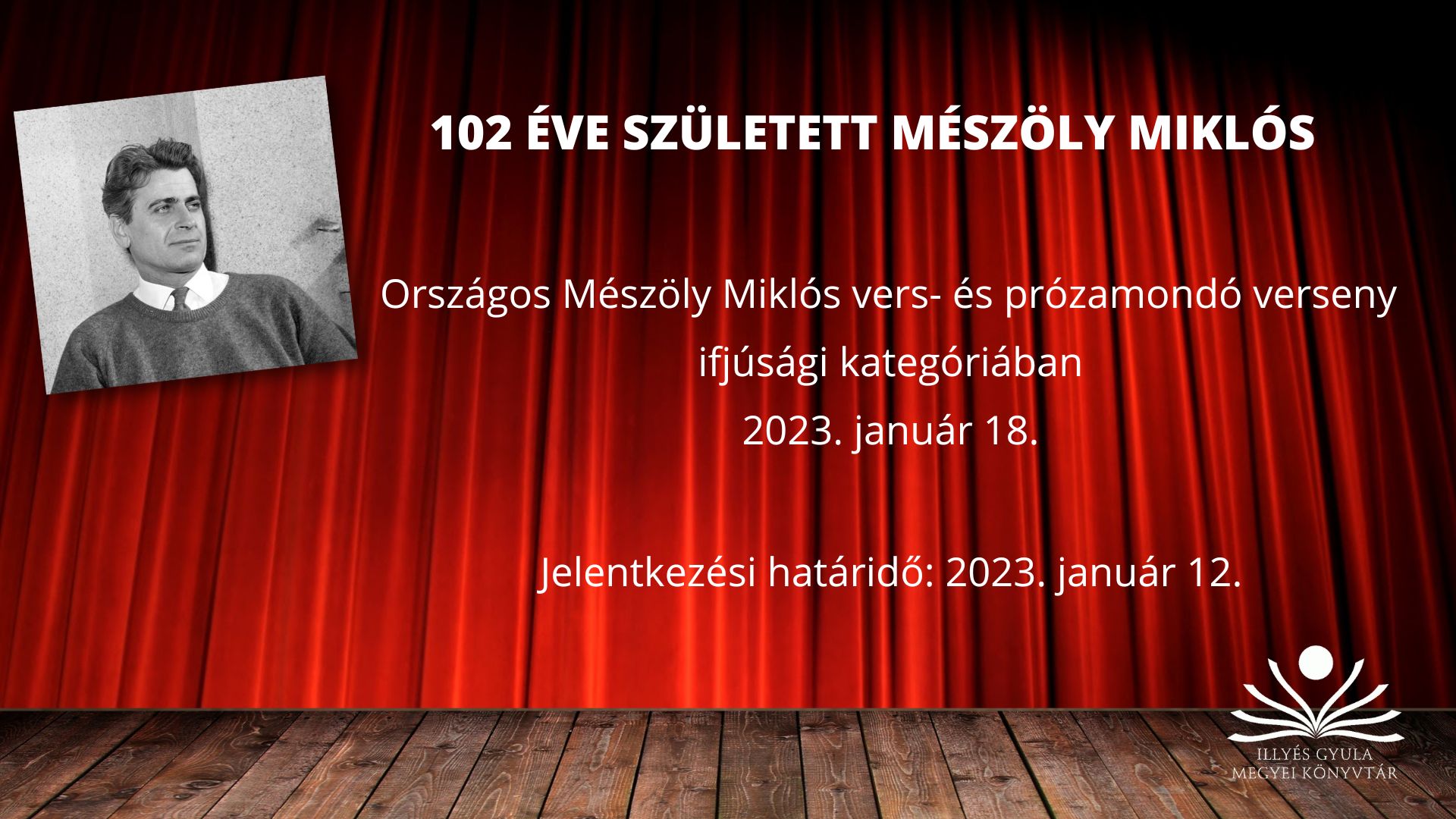 Mészöly Miklós vers- és prózamondó verseny 2023