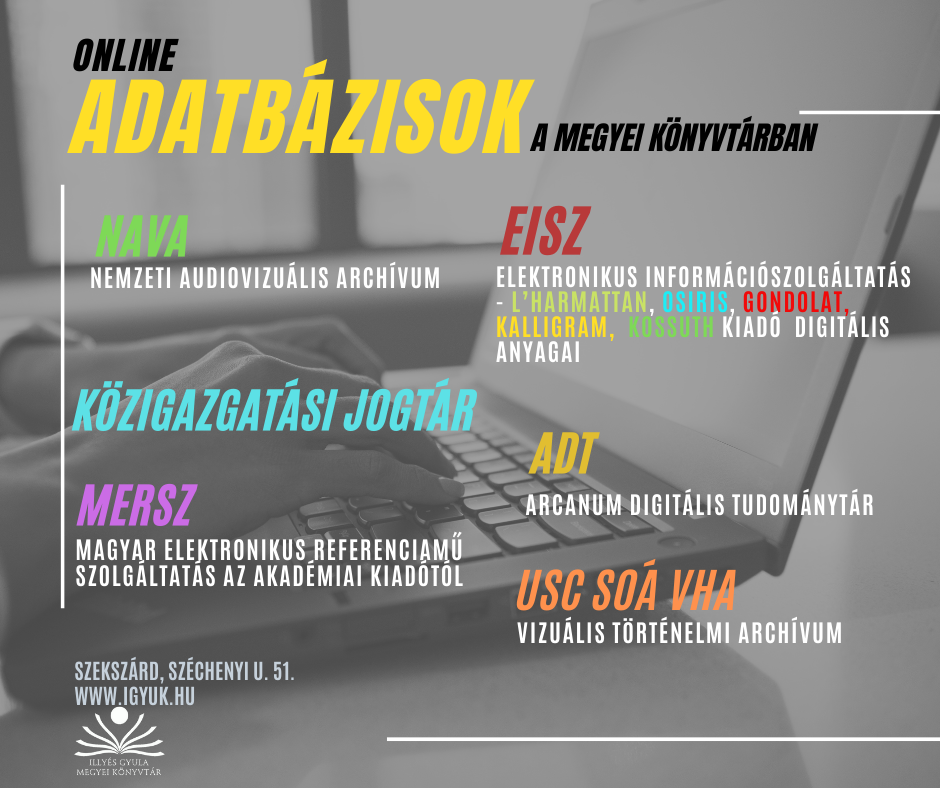 Online adatbázisok a megyei könyvtárban