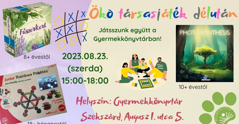 Öko társasjáték délután