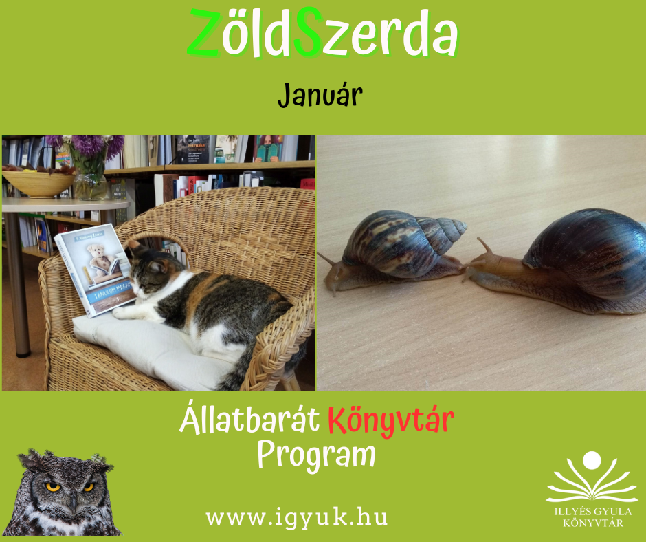 ZöldSzerda – január: Állatbarát Könyvtár Program