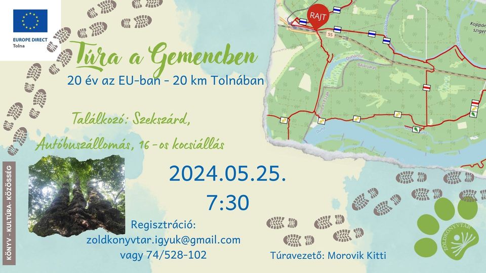 Túra a Gemencben – 20 év az EU-ban, 20 km Tolnában