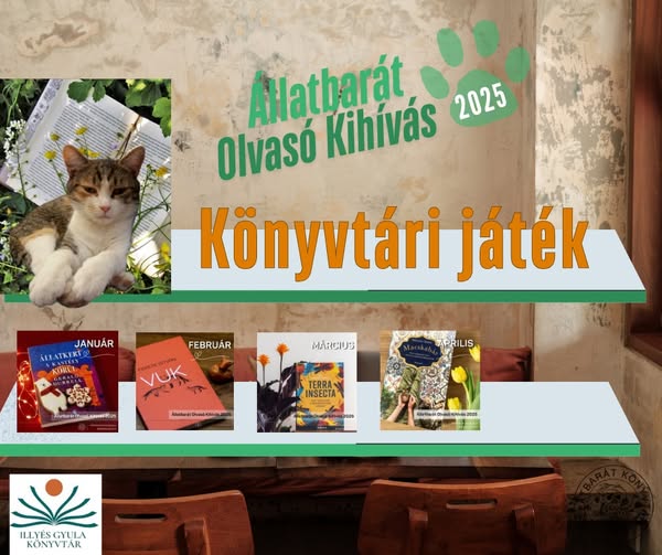 Állatbarát Olvasó Kihívás 2025 – Kvíz I.