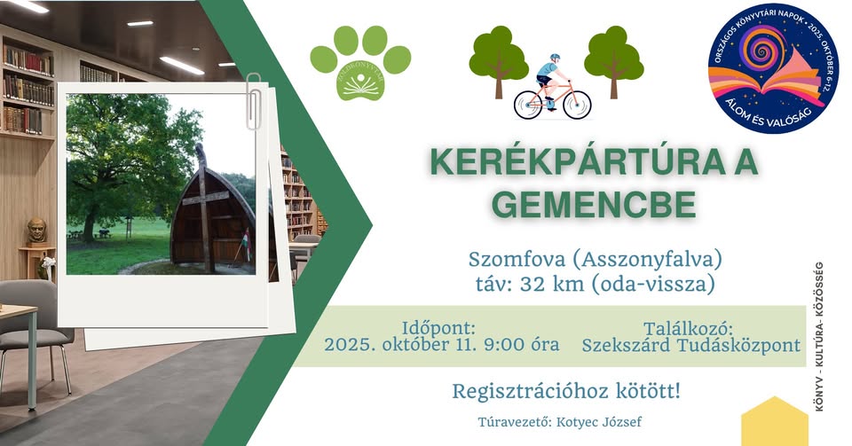 Kerékpártúra a Gemencbe