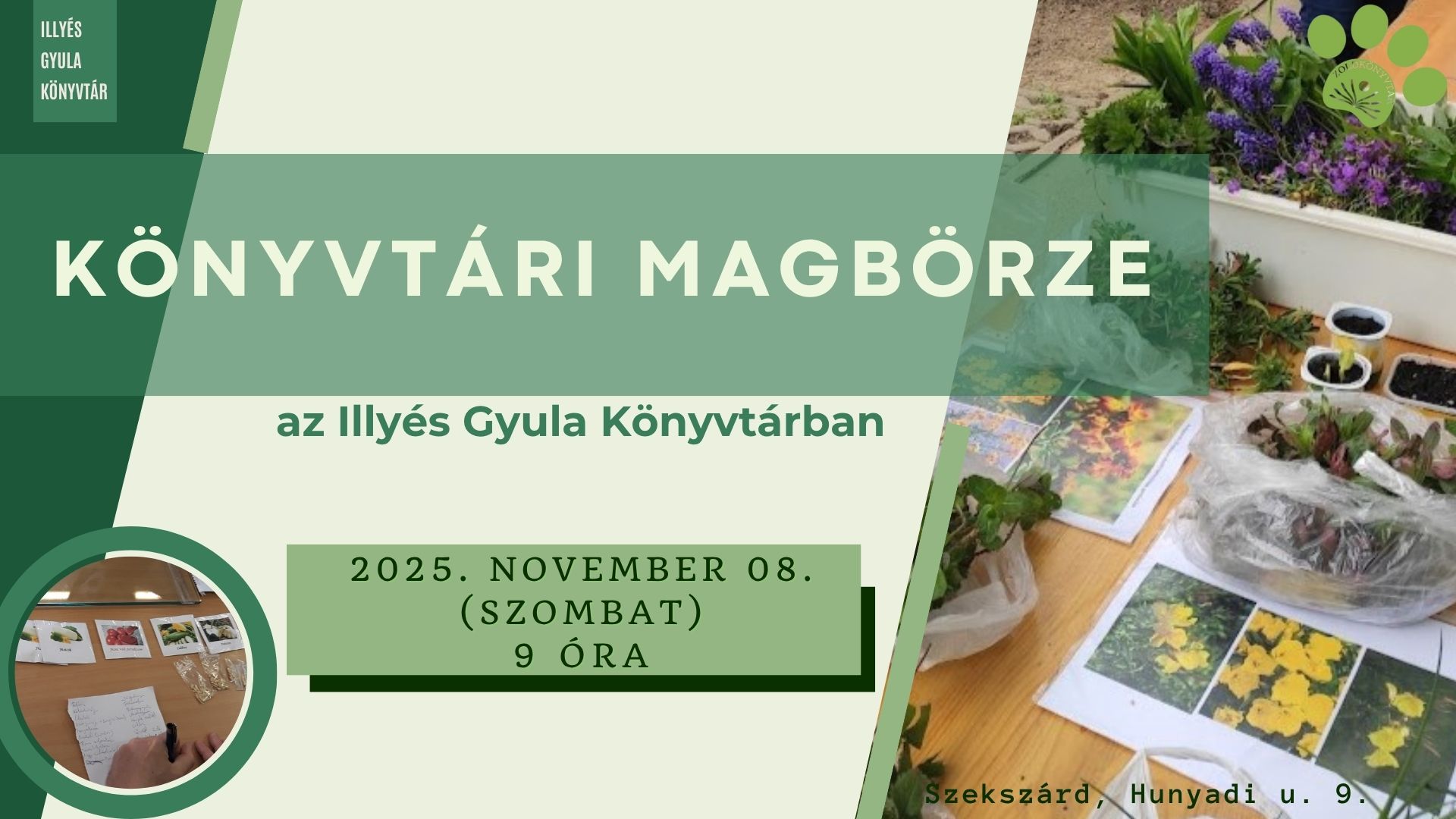 Könyvtári magbörze 2025. 11. 08.