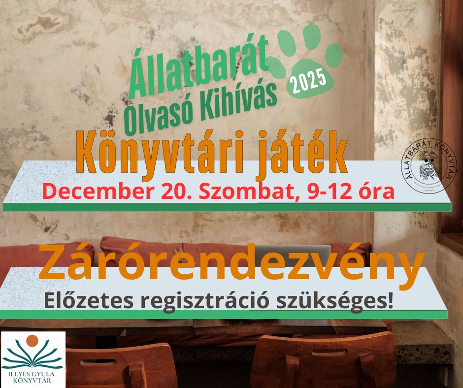 Állatbarát Olvasó Kihívás Zárórendezvény