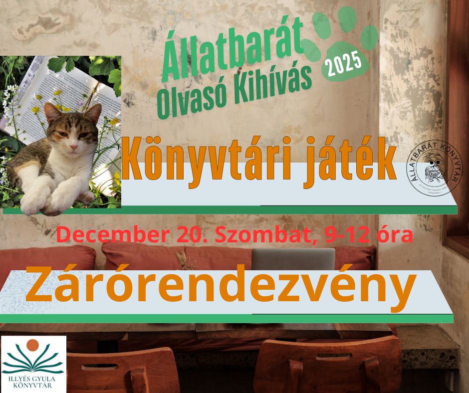 Állatbarát Olvasó Kihívás Zárórendezvény