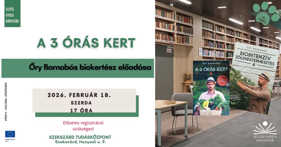 A 3 órás kert – Őry Barnabás előadása