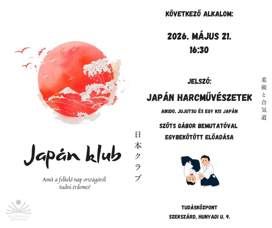 Japán Klub – Japán harcművészetek – Szőts Gábor