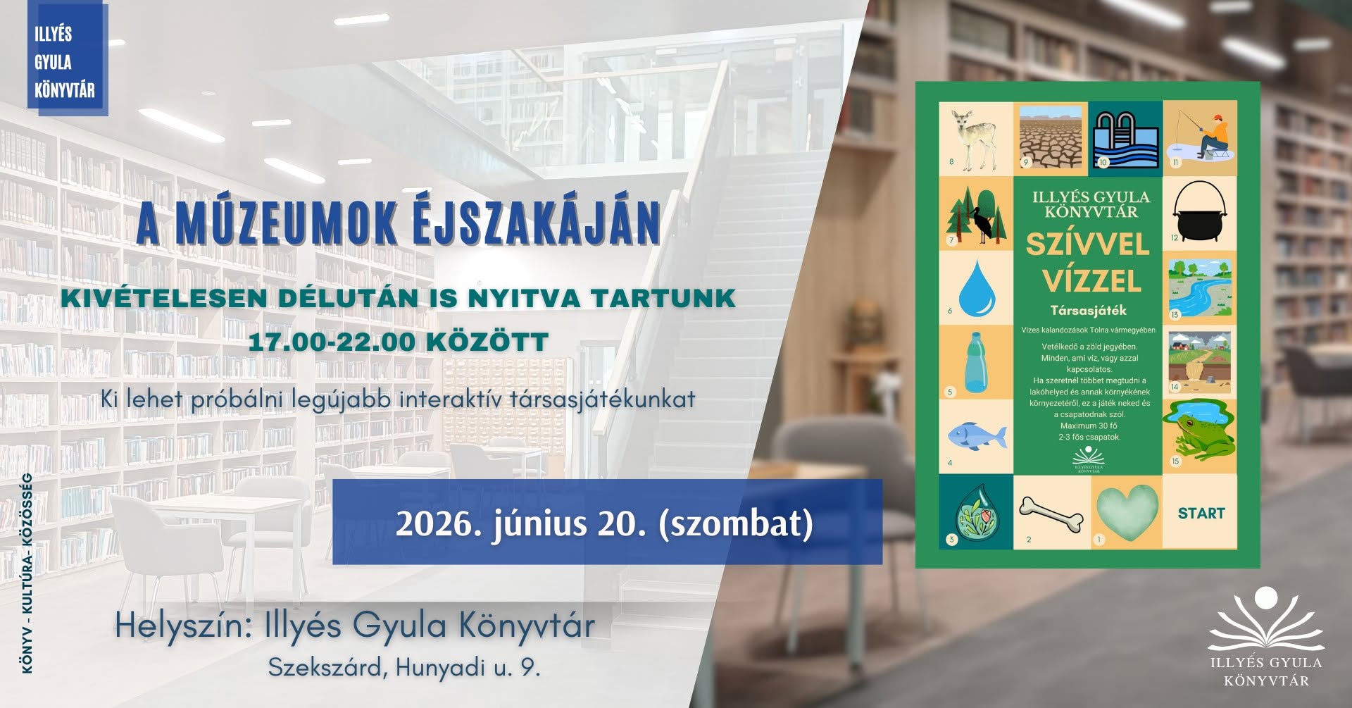 Múzeumok éjszakáján az Illyés Gyula Könyvtárban