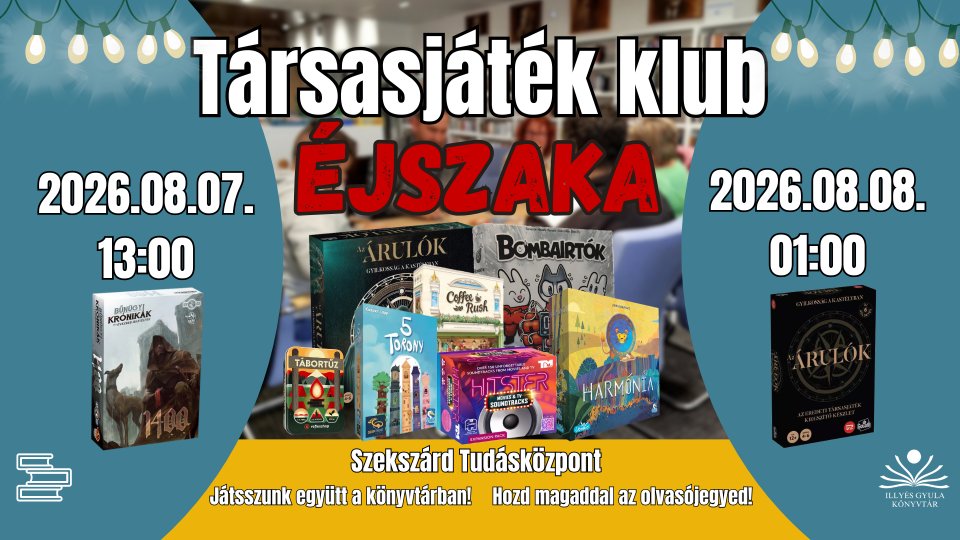 Társasjáték Klub Éjszaka XXXII.
